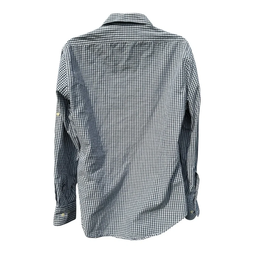 C.C Filson Co Dress Shirt  Plaid Blue %100 Cotton Men’s Large - Picture 3 of 9